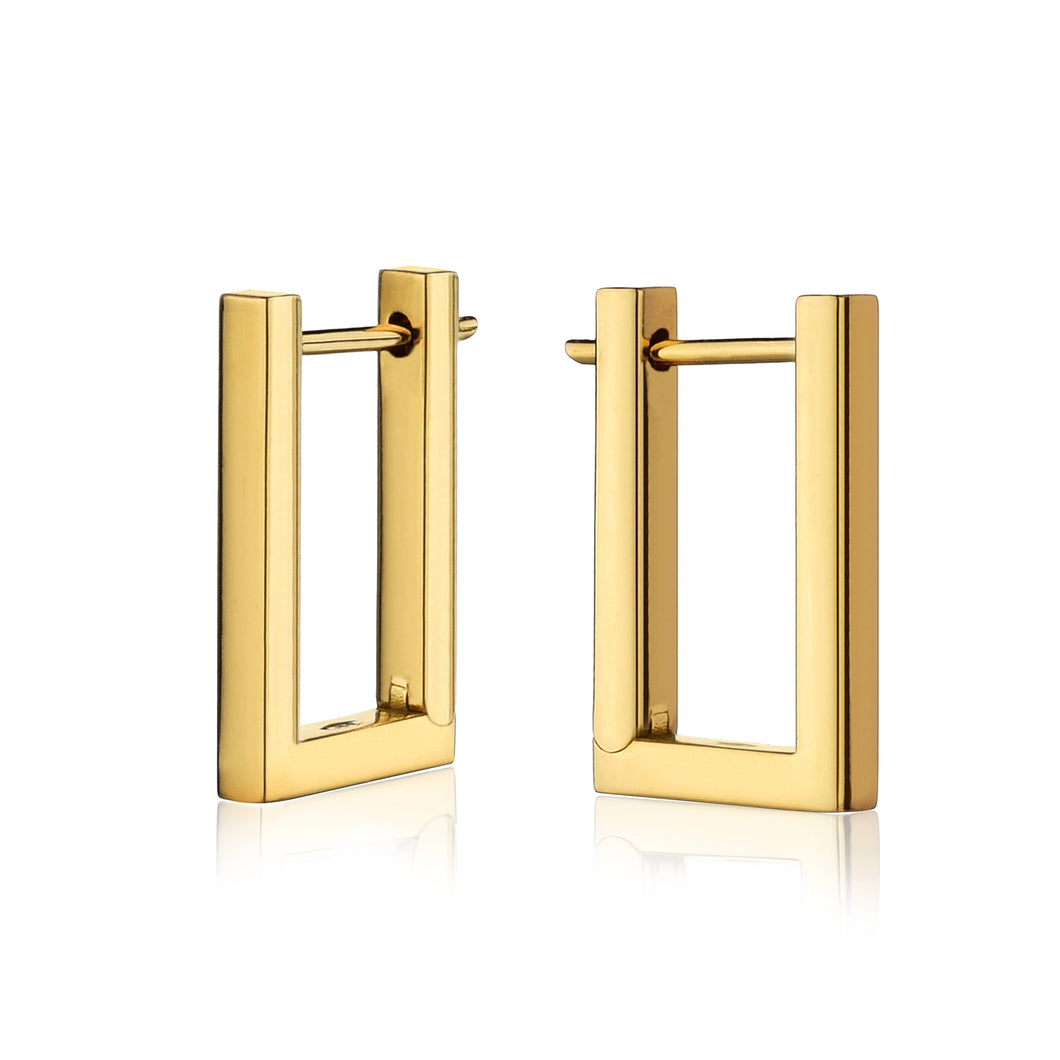Sylvia single plain gold hoop