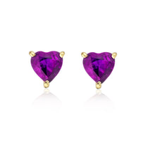 Load image into Gallery viewer, Fanny heart stud earrings One of a Kind
