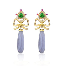 Load image into Gallery viewer, Regal Ribbon earrings One of a Kind
